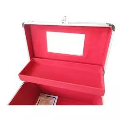 Caja de maquillaje de buena calidad y precio barato de China, estuche profesional de cosméticos