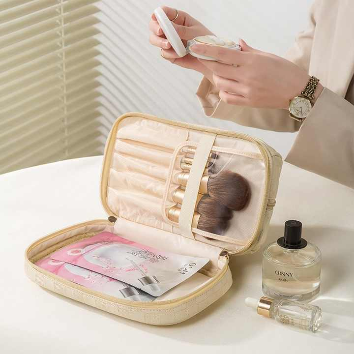 Bolsa de maquillaje personalizada al por mayor, estuches de cosméticos para mujeres