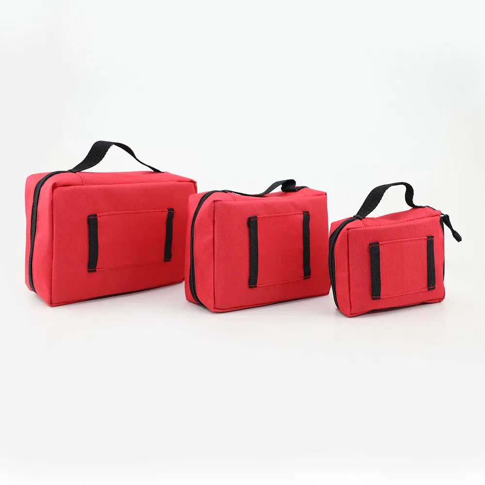 Kit de Emergencia Kit de Primeros Auxilios Bolsa Roja Pequeña para Hogar Viaje