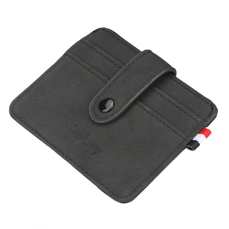 Cartera de cuero PU vintage, soporte para pasaporte, tarjetero, monedero de lujo para hombre