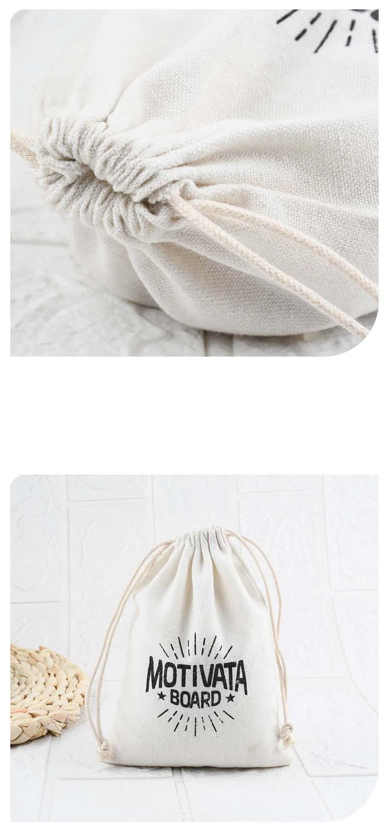 Fabricantes de zapatos de calcetines de algodón con cordón, bolsa de lino de algodón con cordón, bolsa de algodón para regalo, bolsa de lienzo con cordón
