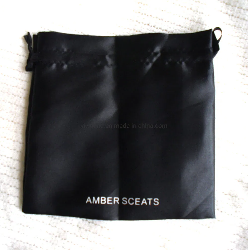 Bolsa de satén personalizada para extensiones de cabello, bolsa de satén elegante para joyas, bolsa de satén para zapatos