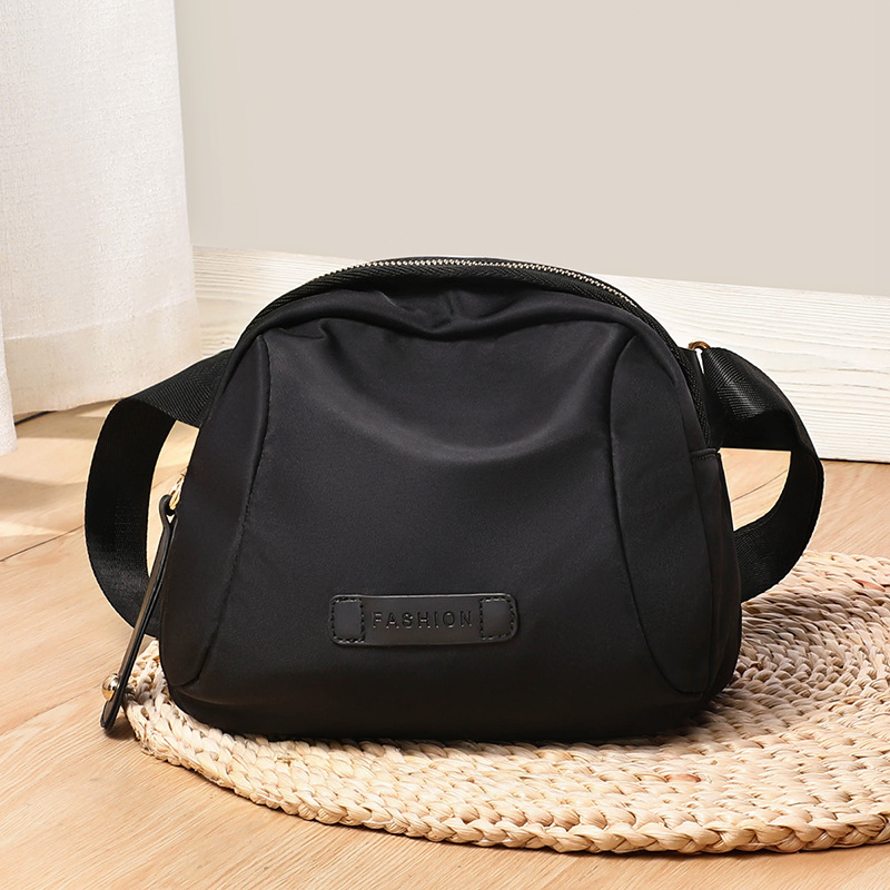 Mochila de cintura de nylon impermeable y a la moda para mujeres elegantes