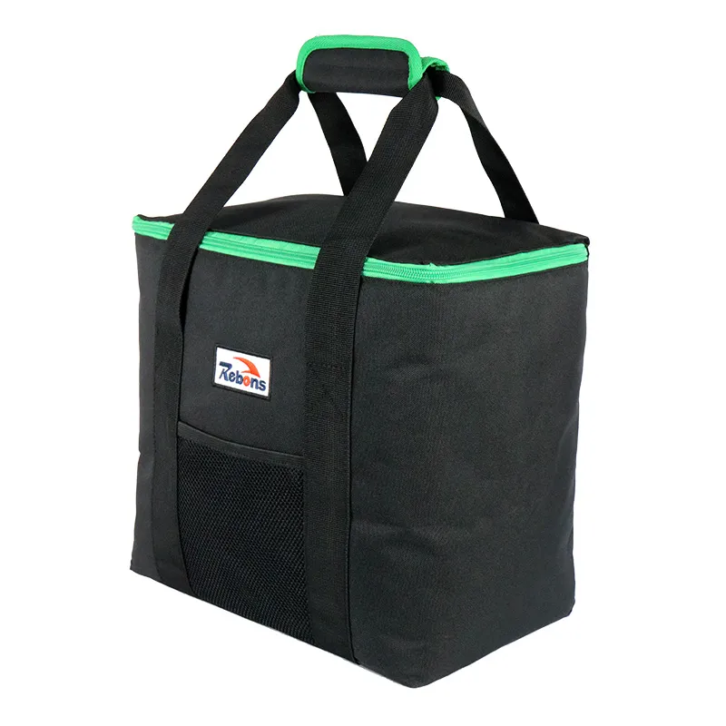 Bolsa de almuerzo térmica aislada suave y a prueba de agua personalizada para entrega de alimentos, camping, picnic, vino, cerveza, hielo y bolsa enfriadora congelada