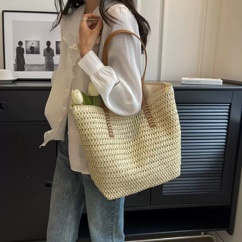 Bolso de mano de verano para la playa, bolsos de moda para mujeres