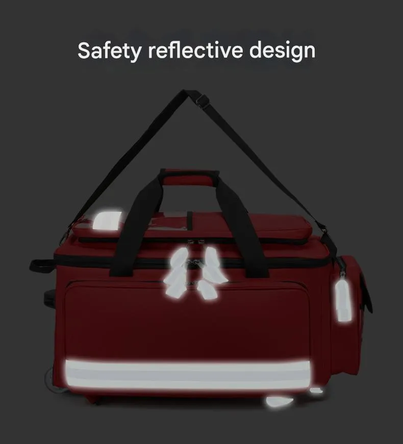 Bolsa de Emergencia para Carro de Gran Capacidad Kit de Primeros Auxilios para Senderismo y Viajes al Aire Libre