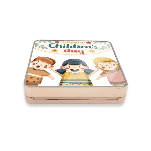Funda de maquillaje cuadrada de plástico con almohadilla de aire, impresión UV, logo OEM disponible