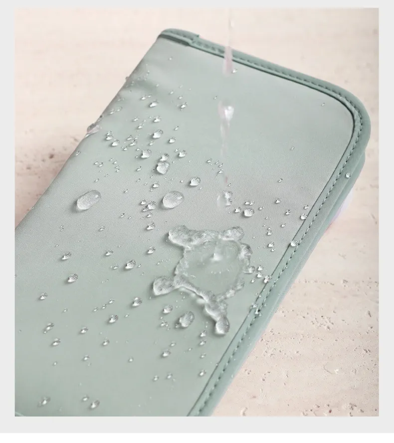 Billetera antirrobo de RFID personalizada, organizador de boletos de viaje, bolsa para pasaporte y tarjetas, impermeable