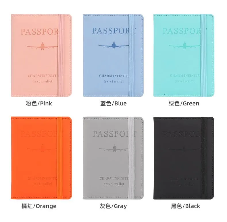 Detalle de cartera de pasaporte