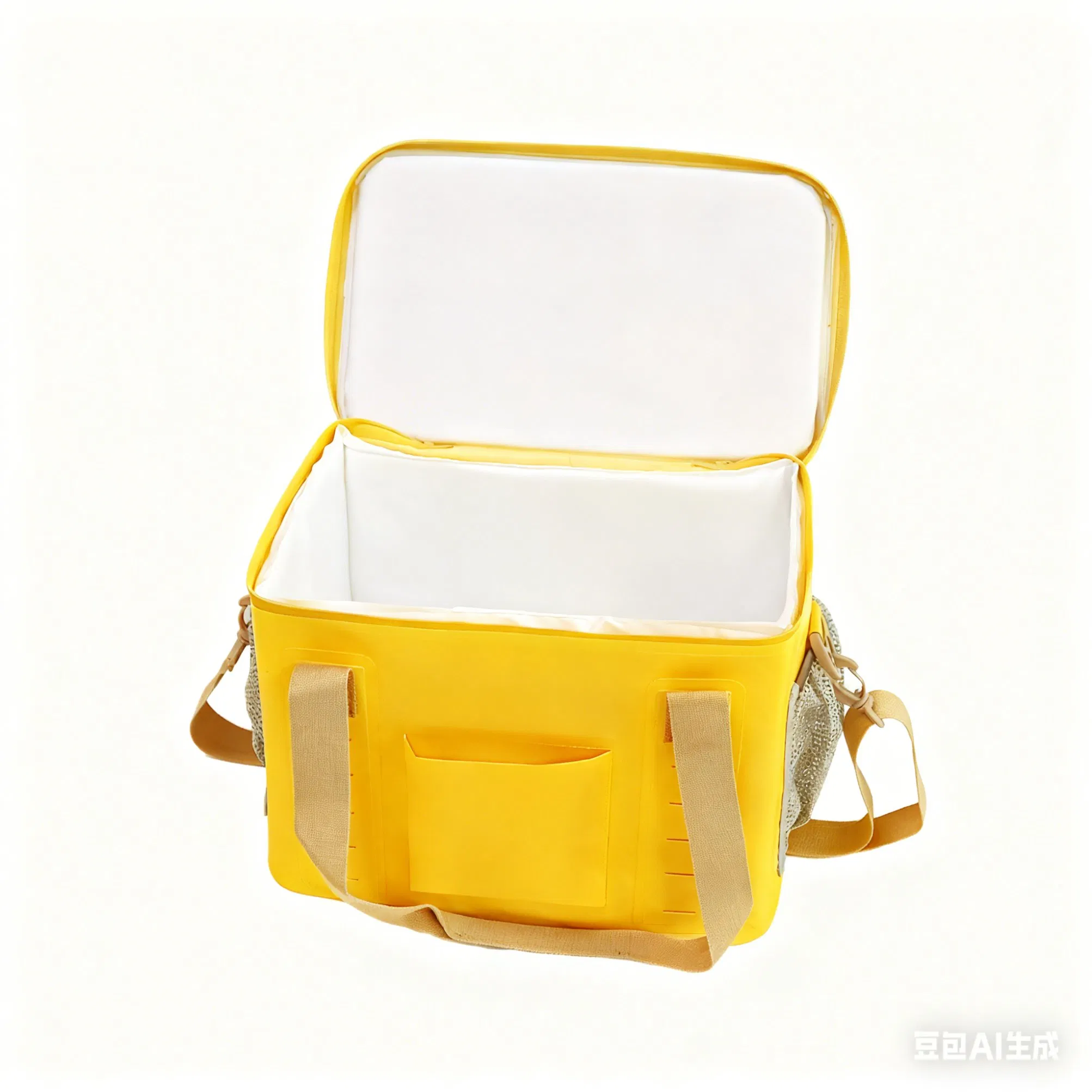 Bolsa térmica aislante cuadrada de perlas de algodón para mantener la comida fresca, fabricación