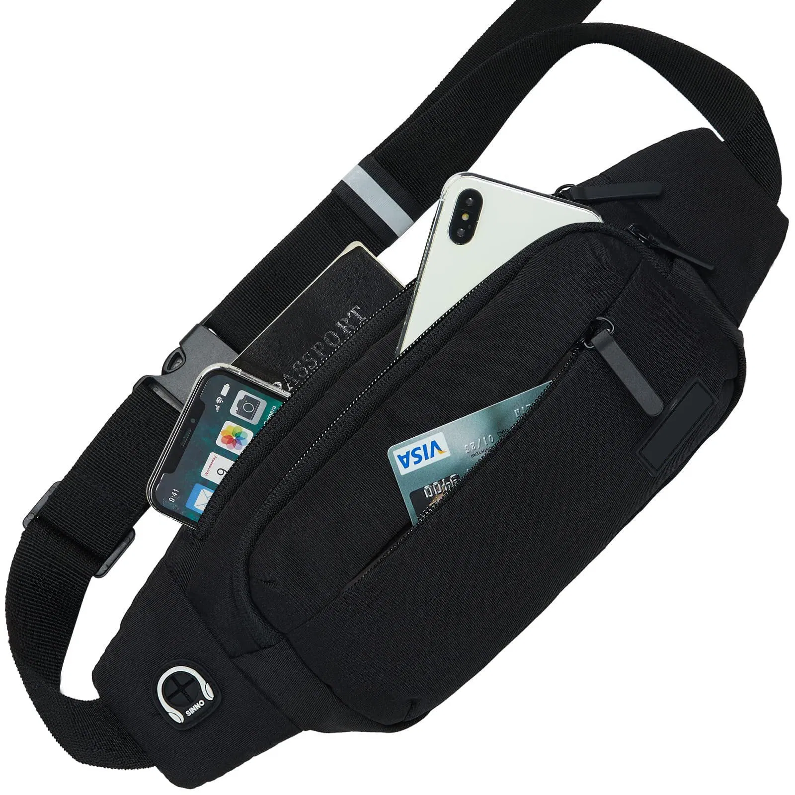 Bolso de cintura deportivo para hacer ejercicio, senderismo, viaje, bandolera, bolso de pecho, caminatas