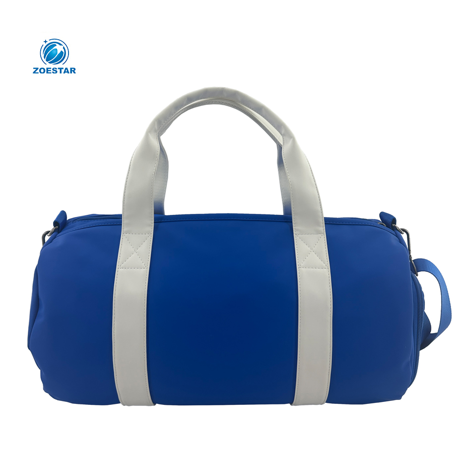 Bolso de hombro de moda casual europea para fitness con compartimento para zapatos de cuero PU para viajar