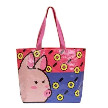 Bolsa de transporte reutilizable impermeable de material no tejido de PP para comida y almuerzo con asa para durian, bolsa térmica aislante