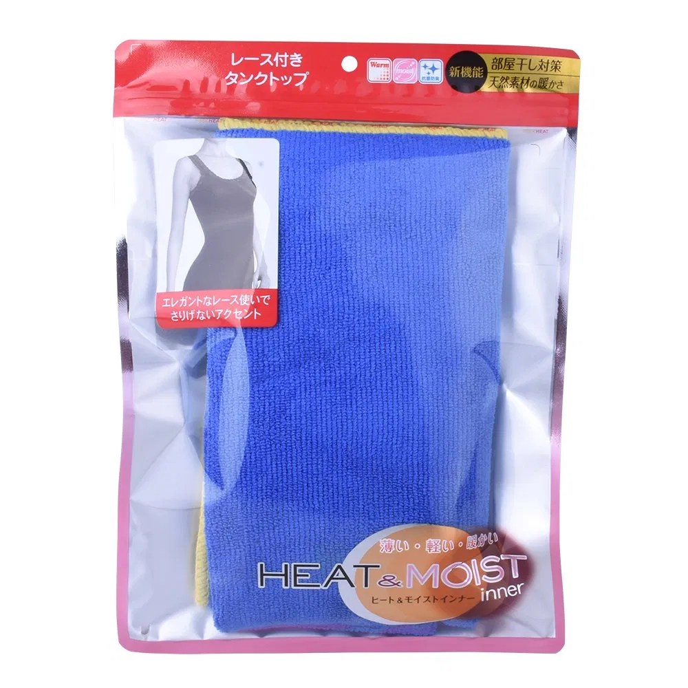 Bolsa de embalaje con cremallera para camisetas de plástico transparente reciclable con cierre tipo slider