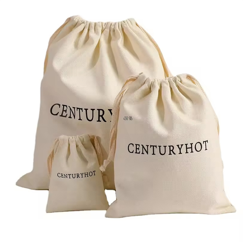 Bolsas de algodón personalizadas al por mayor con cordón para bolsos, joyería, ropa, zapatos, carteras y vestidos