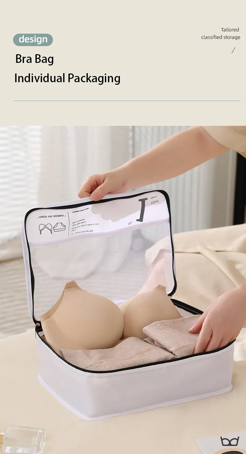 7-Piece Organizador de Ropa Organizador de Ropa Interior Almacenamiento Cosmético de Viaje Bolsa de Viaje