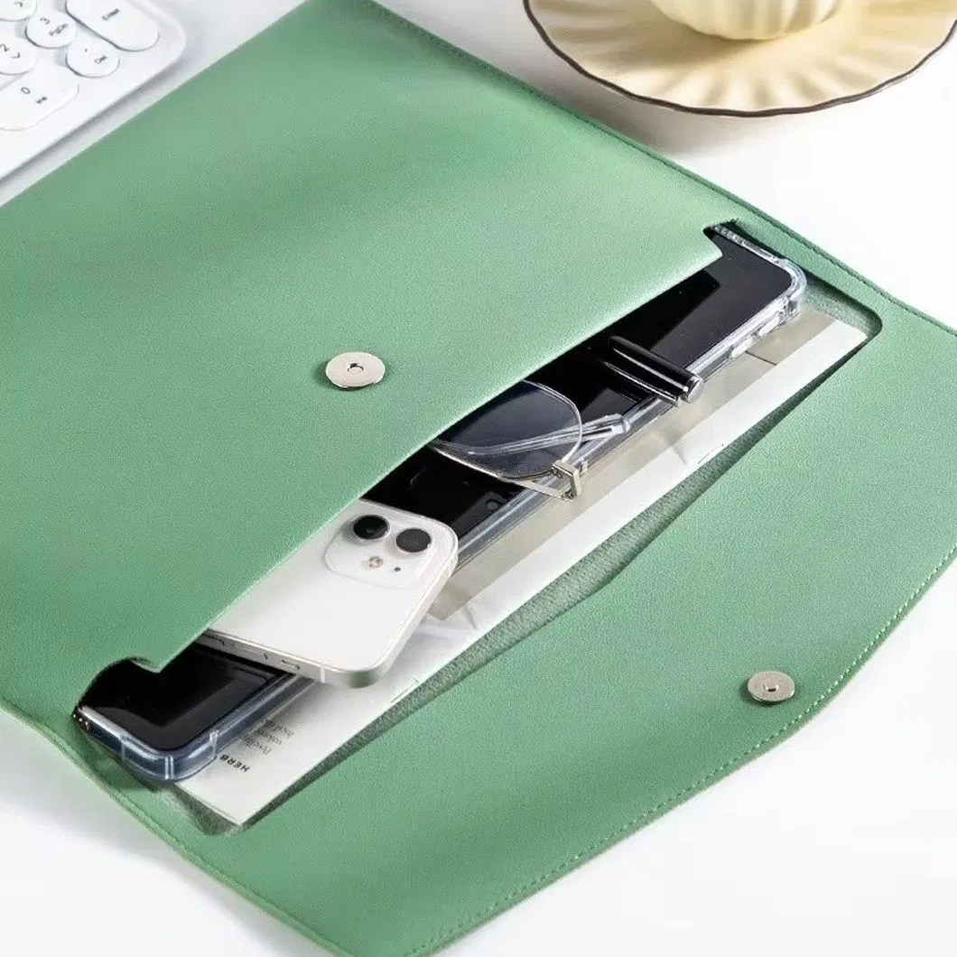 Carpeta de Negocios de Cuero PU Personalizada con Logo Corporativo A4