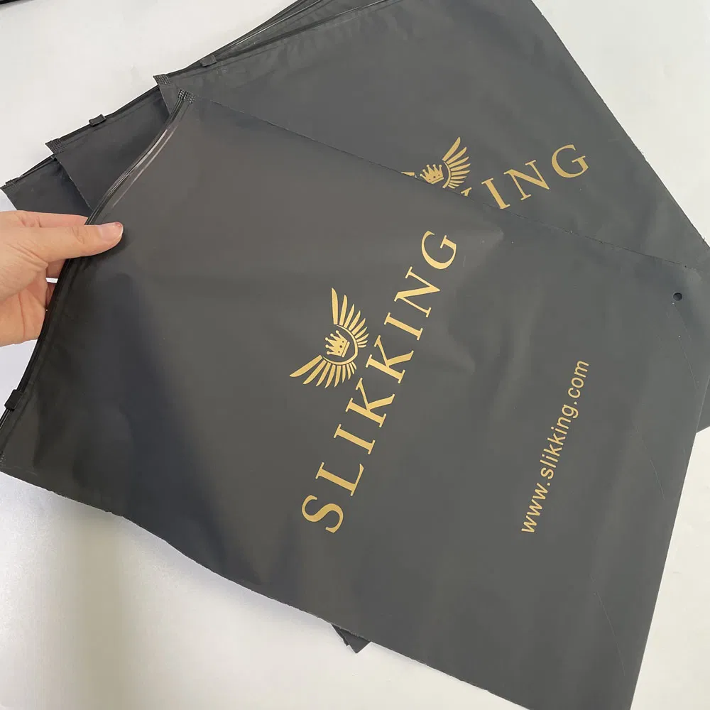 Detalle de bolsa de plástico impresa