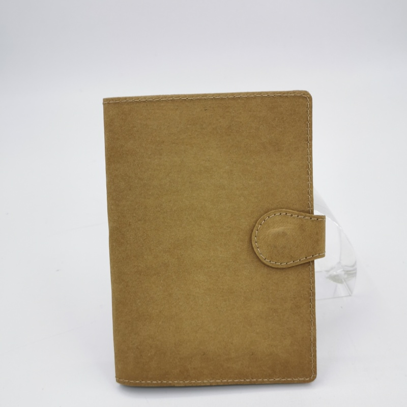Soporte de pasaporte de papel kraft biodegradable y lavable, billetera para entradas de lujo