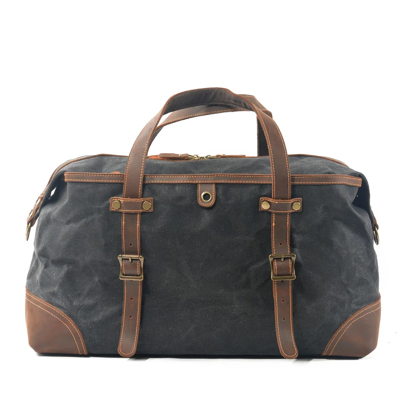 Bolsas de viaje de lona de cera de gran capacidad para hombre