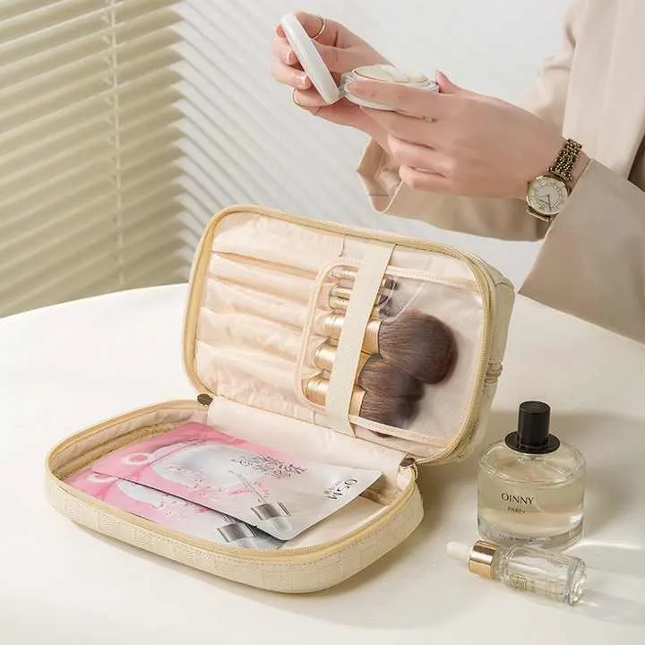 Bolsa de maquillaje personalizada al por mayor, estuches de cosméticos para mujeres