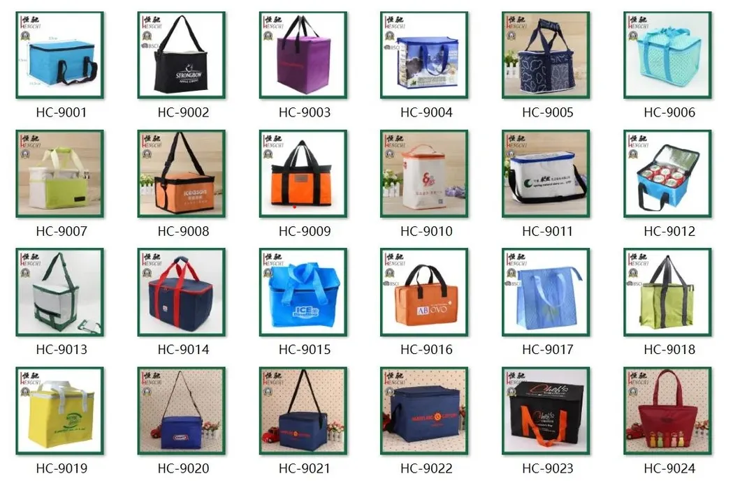 Bolsa de aislamiento térmico no tejido personalizada de fábrica con cremallera