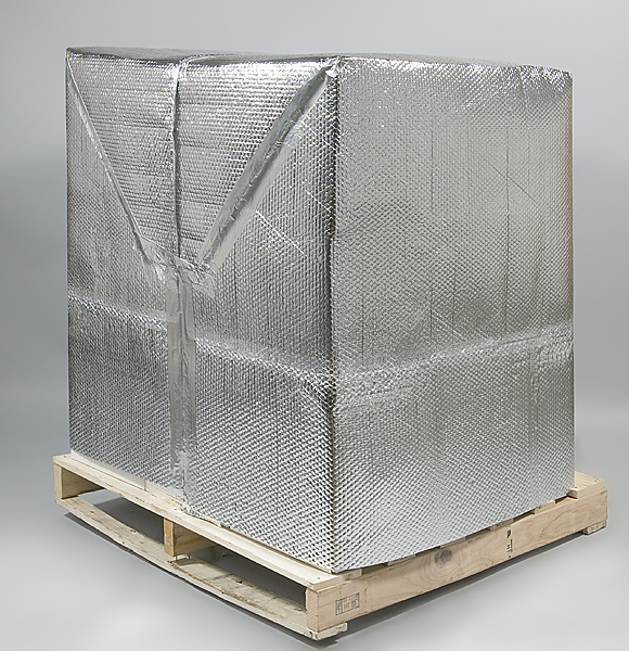 Transporte de Alimentos y Bebidas Bolsa Aislante de Burbuja de Aluminio Cubierta Térmica de Paleta Paquete de Cadena de Frío para Envío de Chocolates y Productos Perecederos