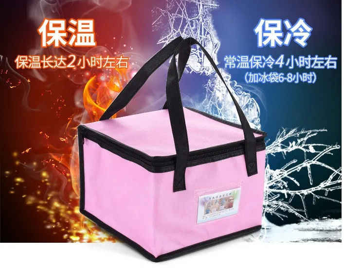 Bolsa de aislamiento térmico no tejido personalizada de fábrica con cremallera