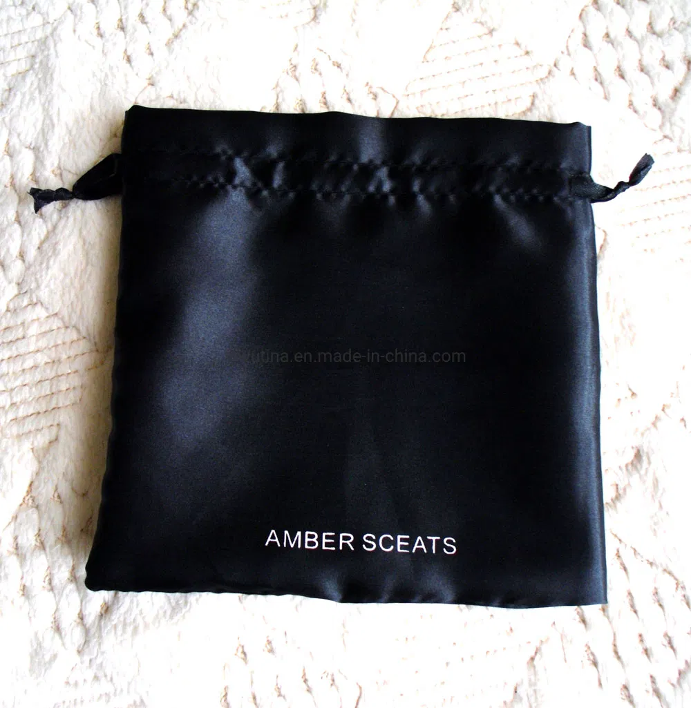 Bolsa de satén personalizada para extensiones de cabello, bolsa de satén elegante para joyas, bolsa de satén para zapatos
