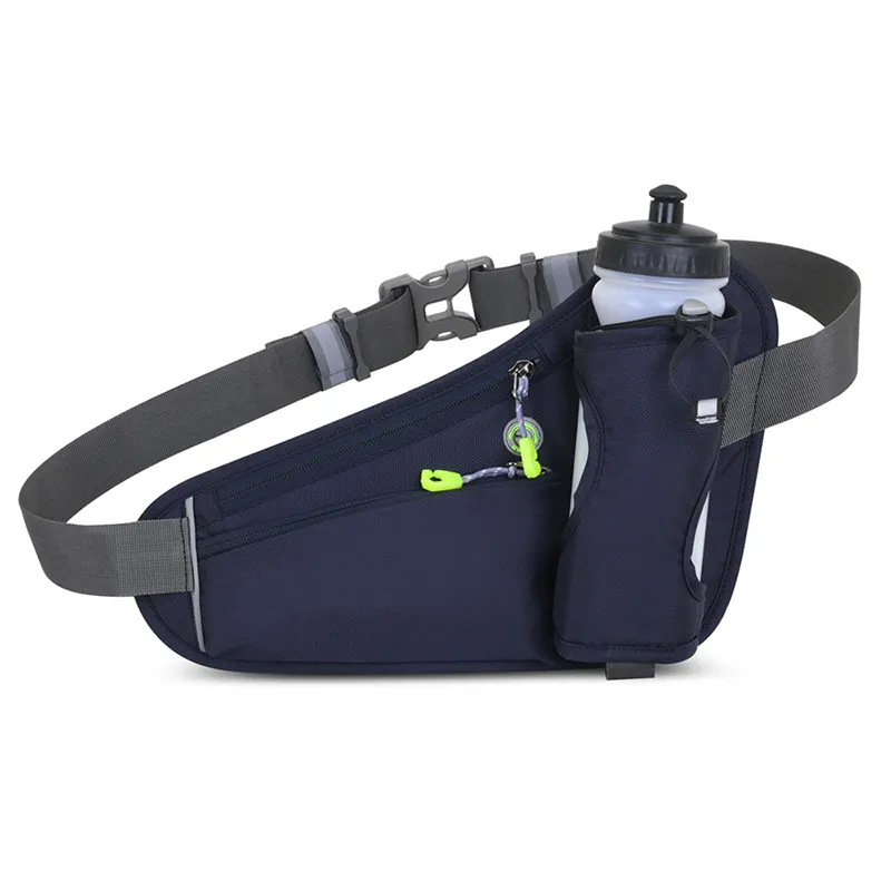 Mochilas deportivas de color sólido con soporte para botella de agua