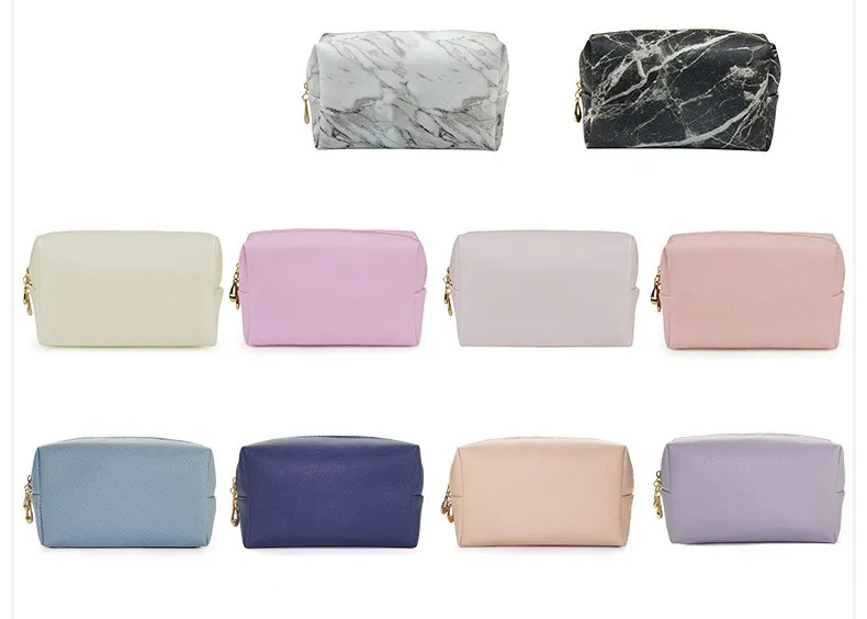 Organizador de Maquillaje para Damas de Impresión Digital de Fábrica, Cartera de Cambio Ecológica, Estuche Cosmético de Cuero