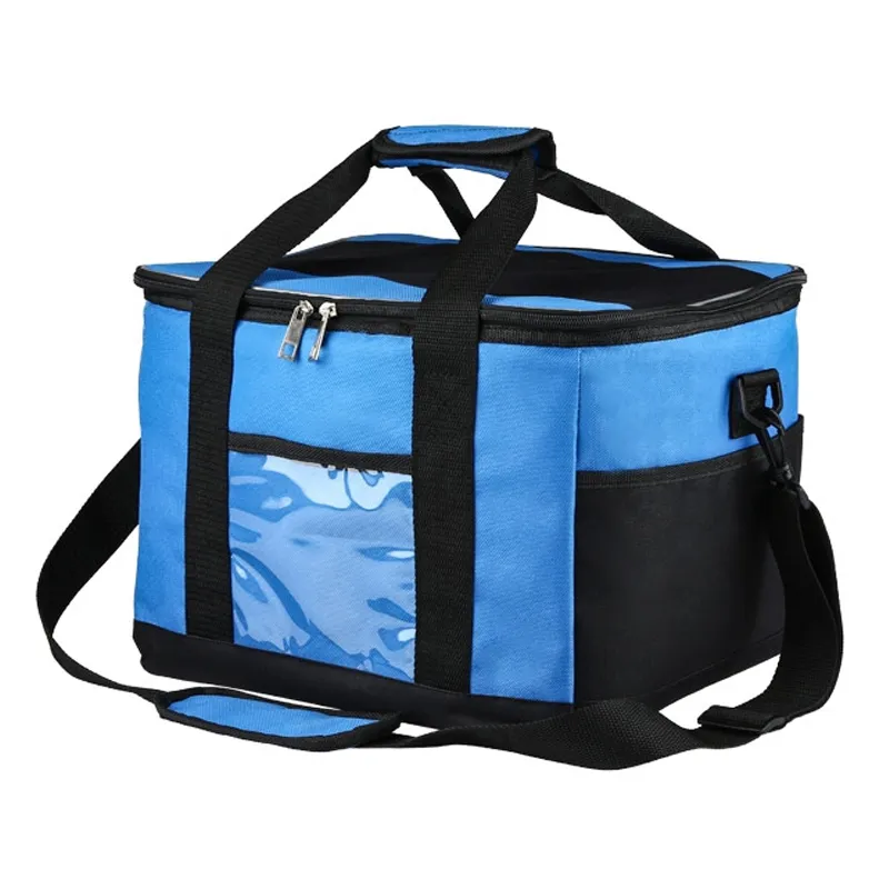 Bolsa de almuerzo térmica aislada suave y a prueba de agua personalizada para entrega de alimentos, camping, picnic, vino, cerveza, hielo y bolsa enfriadora congelada