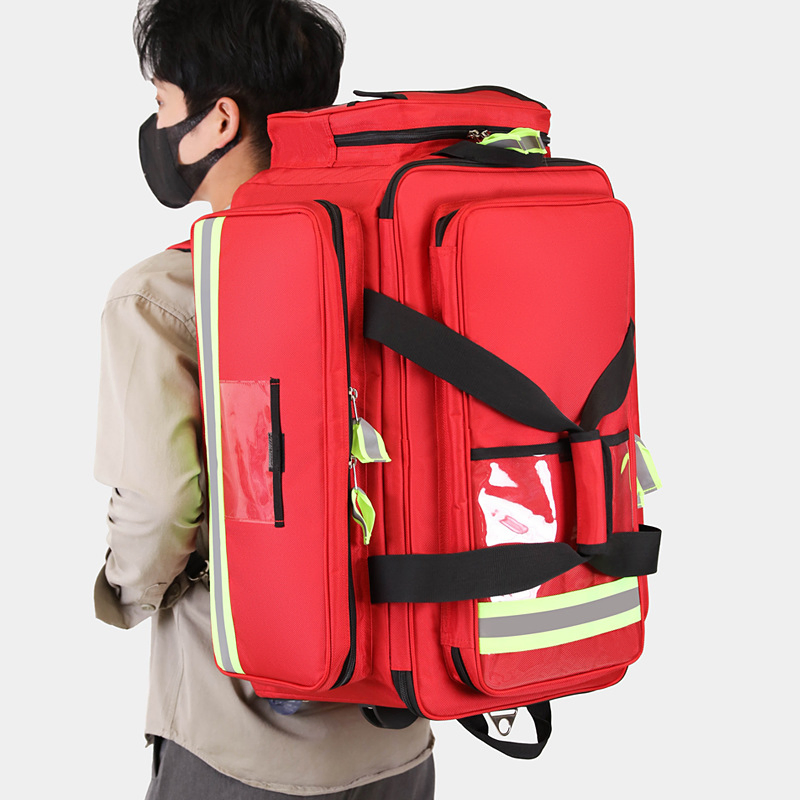 Bolsa de Emergencia para Carro de Gran Capacidad Kit de Primeros Auxilios para Senderismo y Viajes al Aire Libre