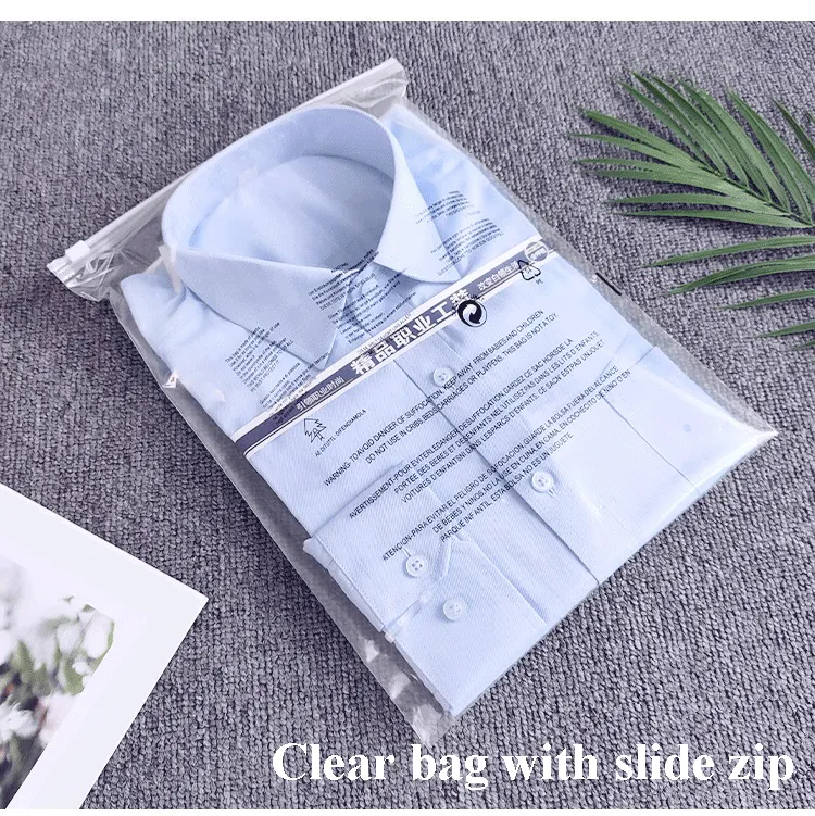Bolsa de plástico PE mate personalizada para ropa interior