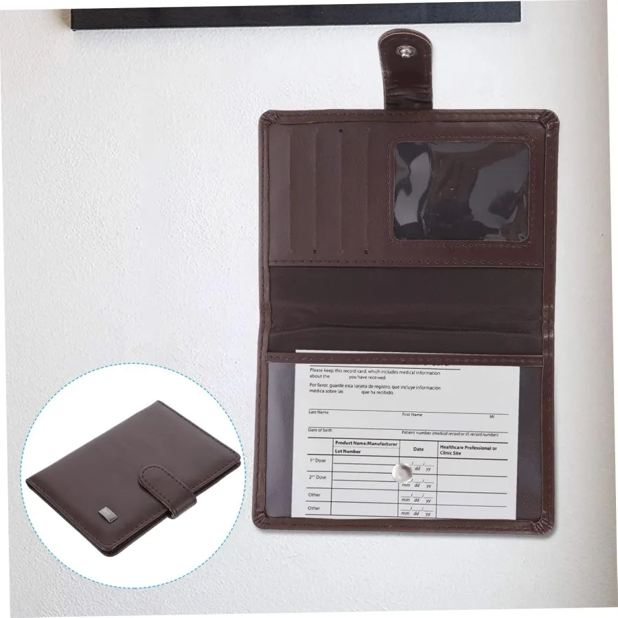 Cartera de pasaporte de cuero PU personalizada para hombres, funda de pasaporte para viajes