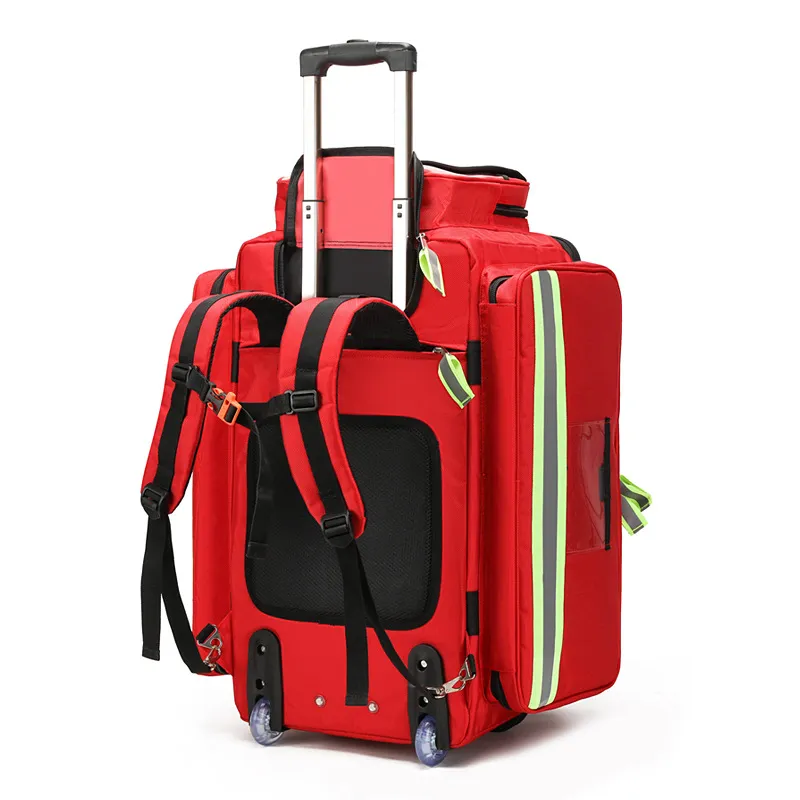 Bolsa de Emergencia para Carro de Gran Capacidad Kit de Primeros Auxilios para Senderismo y Viajes al Aire Libre