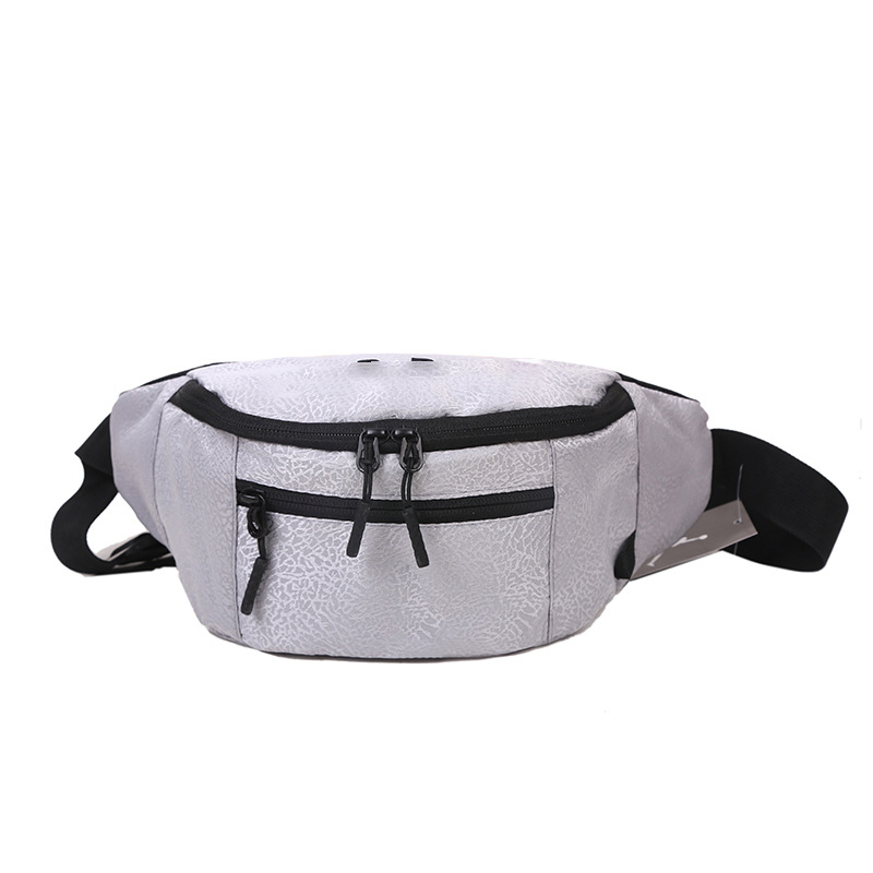Bolso de cintura para hombres, bolsa de nylon personalizada, impermeable y a prueba de olores