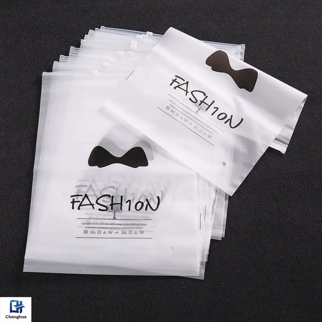 Bolsas de plástico transparentes con cierre resellable personalizadas para ropa