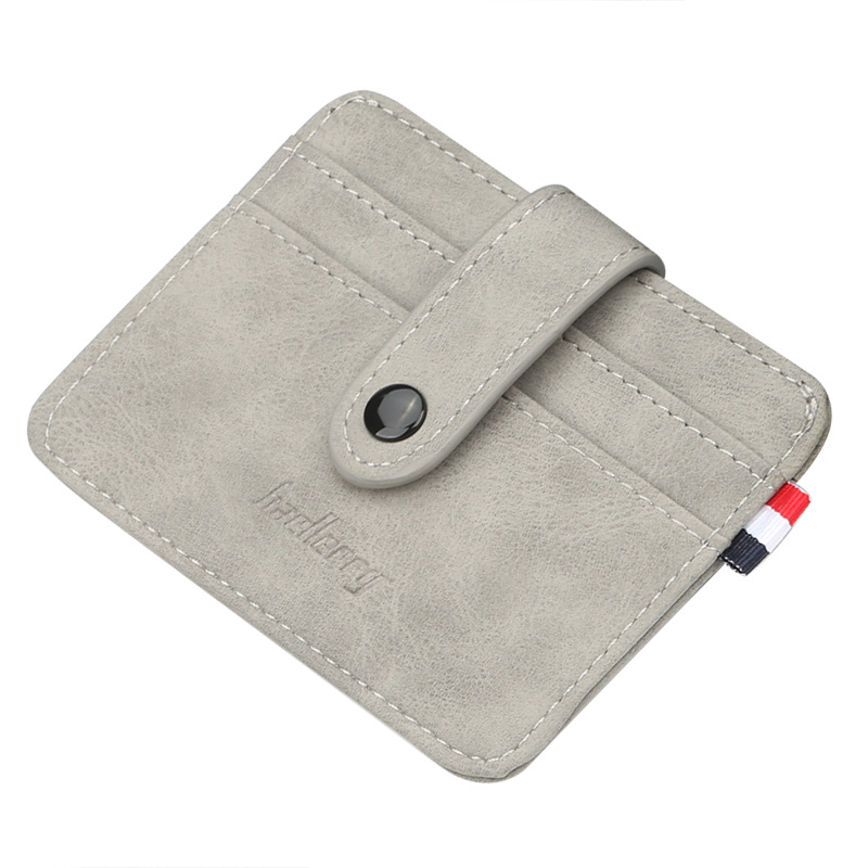 Cartera de cuero PU vintage, soporte para pasaporte, tarjetero, monedero de lujo para hombre