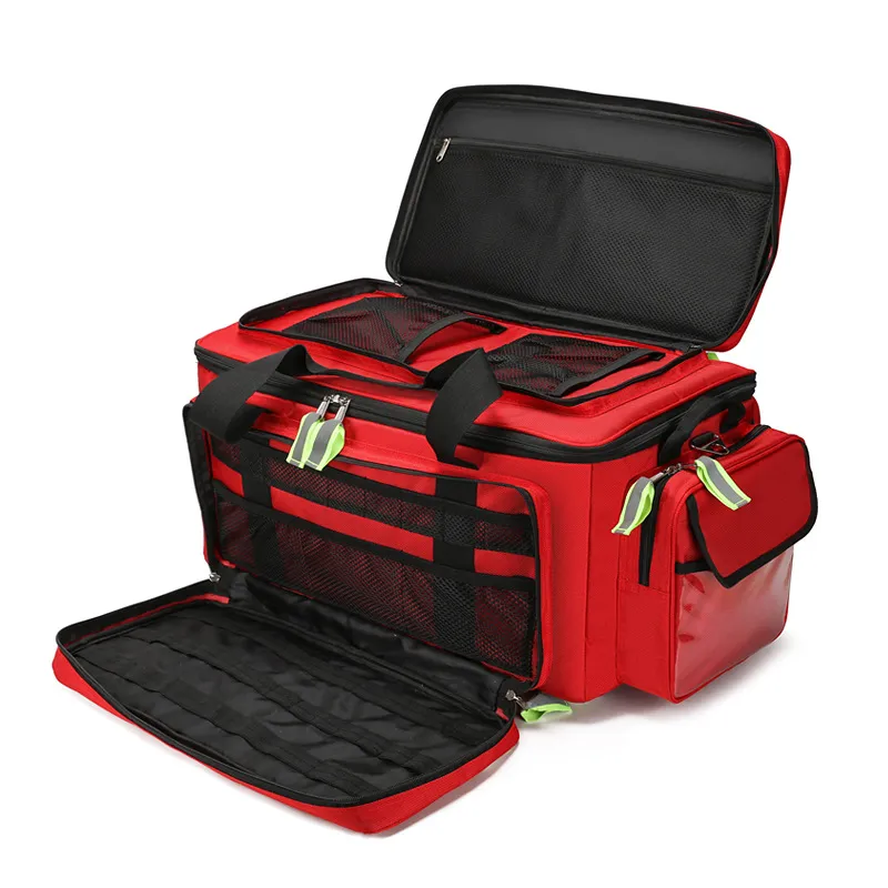 Bolsa de Emergencia para Carro de Gran Capacidad Kit de Primeros Auxilios para Senderismo y Viajes al Aire Libre