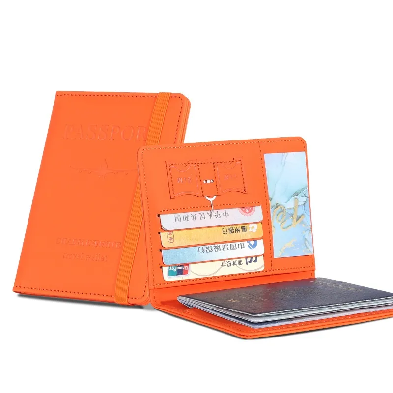 Detalle de cartera de pasaporte