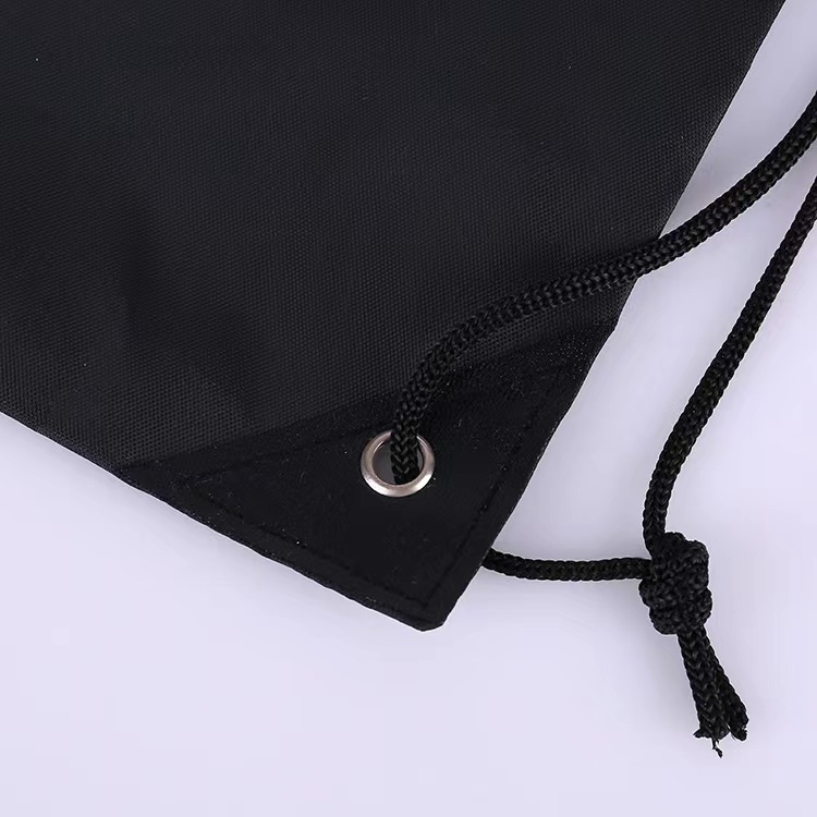 Bolsa de cordón personalizada al por mayor con logo, mochila de nylon y poliéster, bolsas de zapatos con cordón