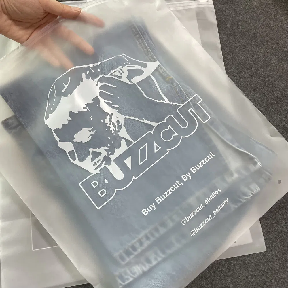 Bolsa de plástico mate helado impresa