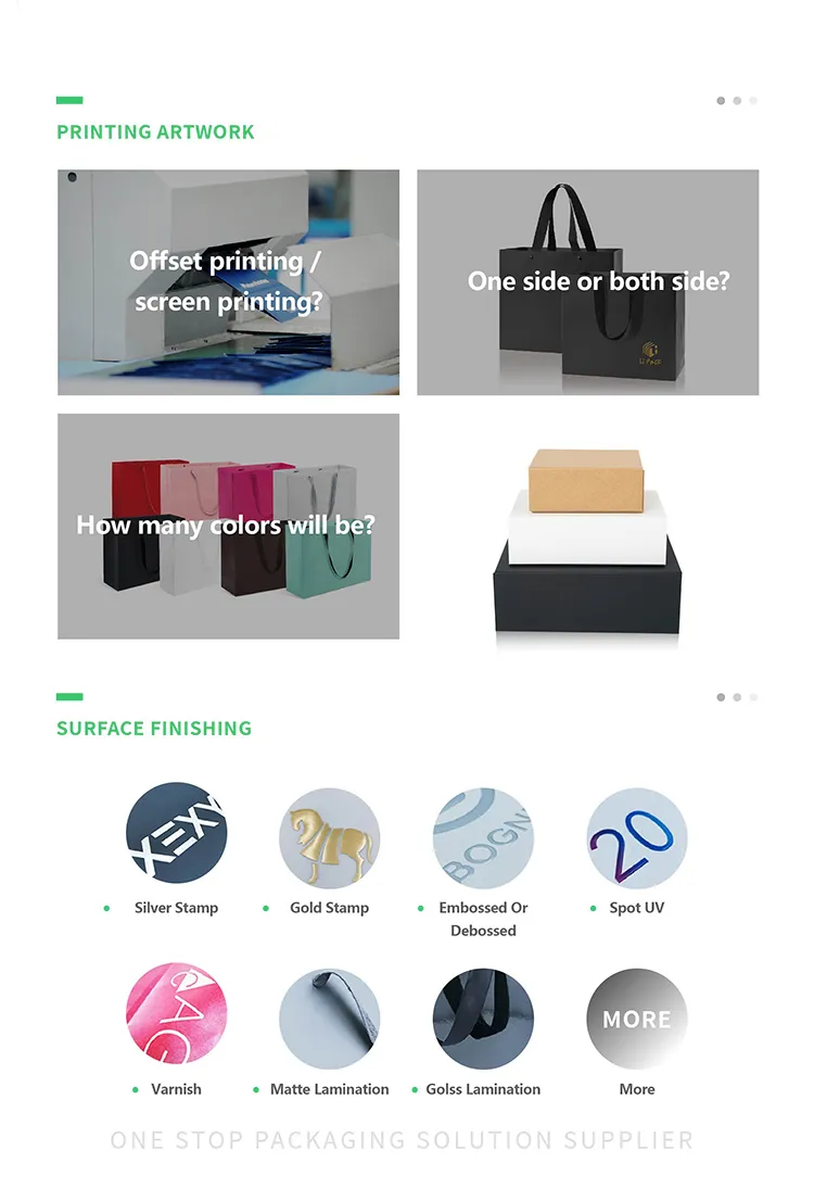Ropa Zapatos Embalaje Compras Bolsa de Regalo de Papel