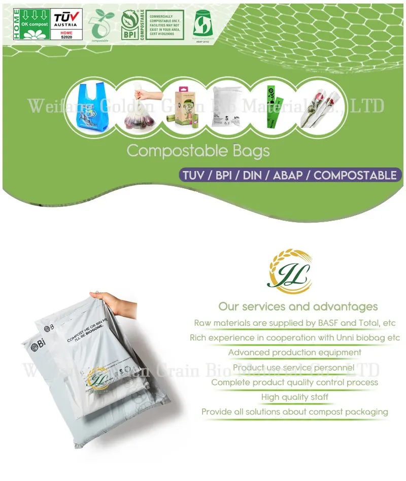 Bolsas de envío personalizadas al por mayor, compostables, expresas, ecológicas, para ropa
