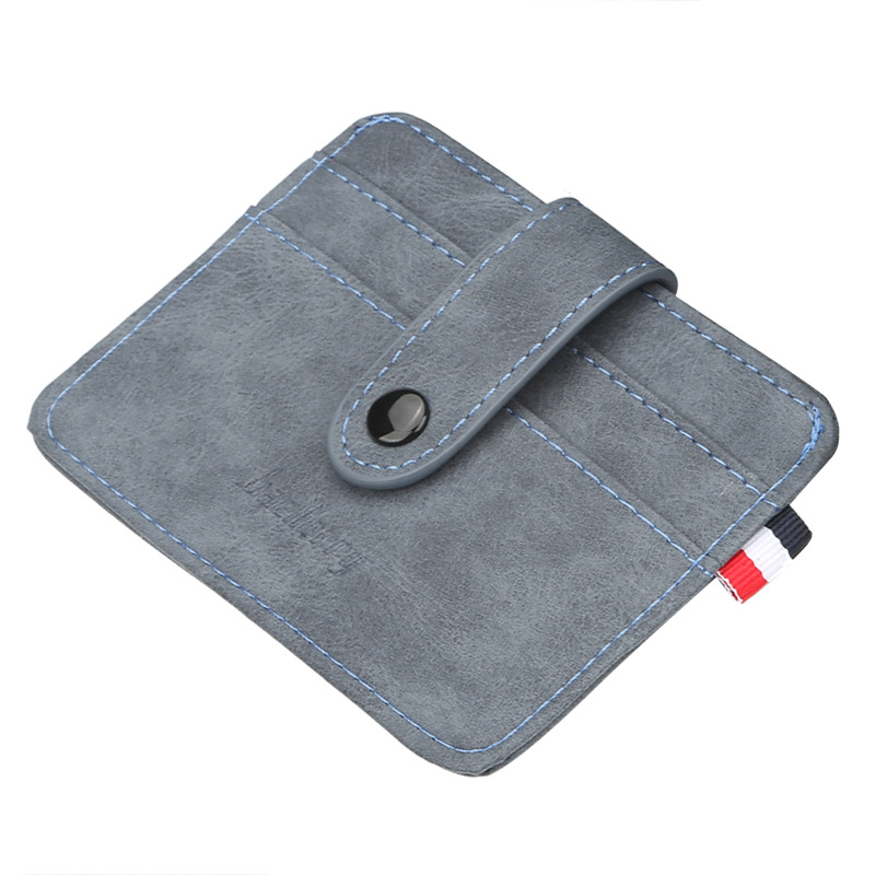 Cartera de cuero PU vintage, soporte para pasaporte, tarjetero, monedero de lujo para hombre