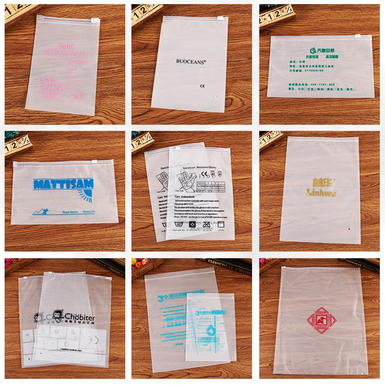 100% Bolsa de material de grado alimenticio LDPE HDPE CPE EVA virgen con cremallera y deslizador, empaquetado con cremallera para prendas de vestir, joyería, bolsa con cremallera