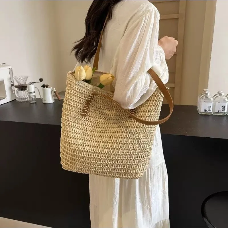 Bolso de mano de verano para la playa, bolsos de moda para mujeres