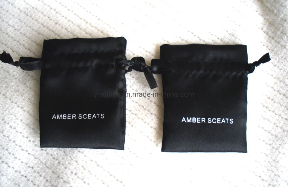 Bolsa de satén personalizada para extensiones de cabello, bolsa de satén elegante para joyas, bolsa de satén para zapatos