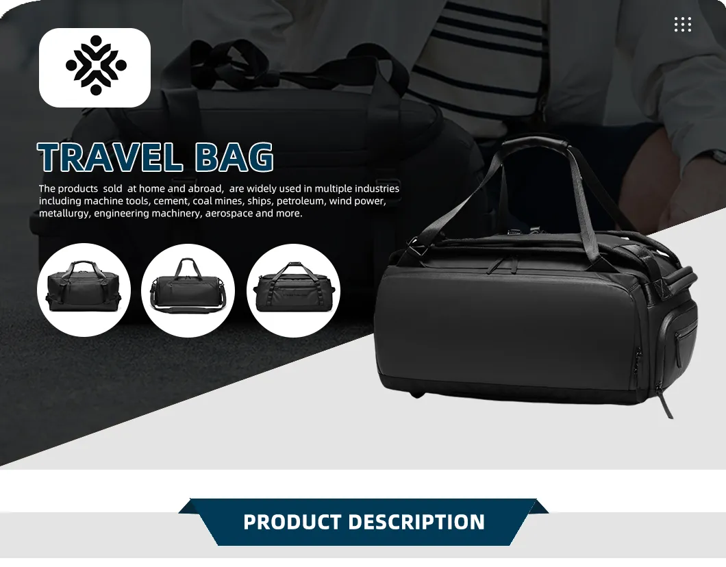 Bolsa de viaje de gran capacidad de tela Oxford impermeable para unisex